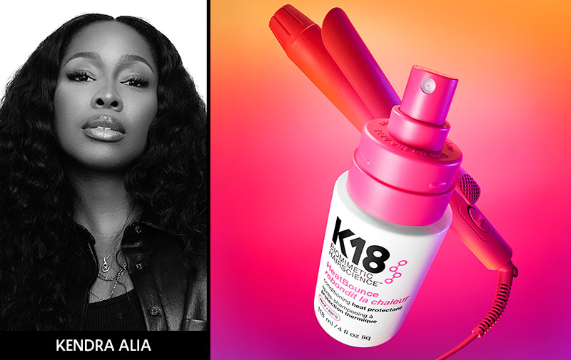 Photo of Kendra Alia and K18 Product