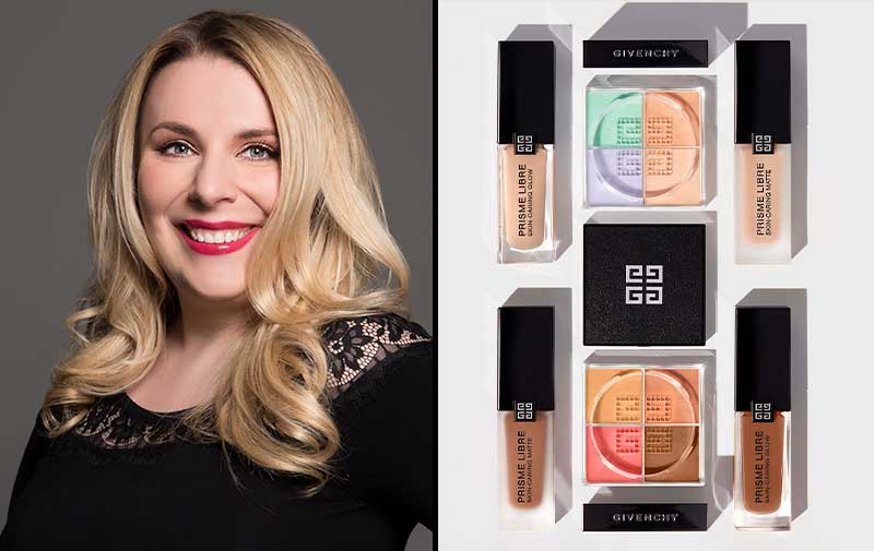 Photo of GIVENCHY Products and national makeup artist Kristy Noga